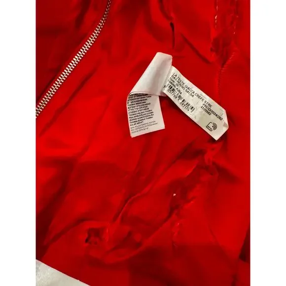 Pinko Moto Zip Blazer Women’s IT 36 US 6 Medium Red Y2K Biker McQueen - Picture 9 of 16